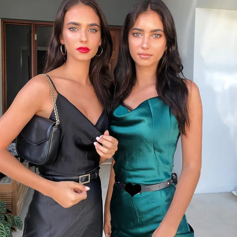 Fashionable Sexy Sling Split Dress