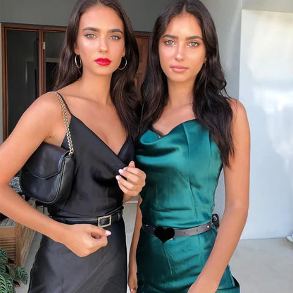 Fashionable Sexy Sling Split Dress